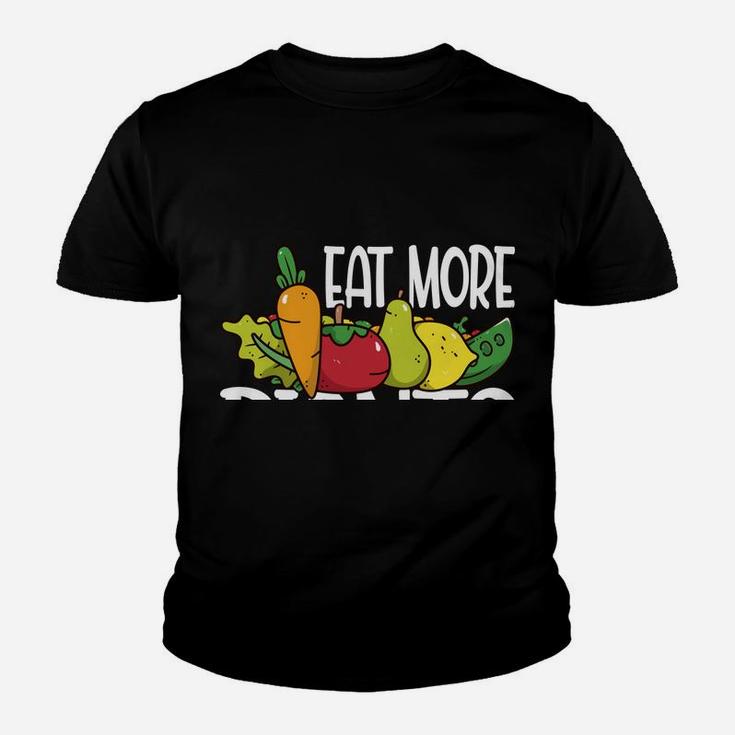 Eat More Plants Funny Vegetarian Vegetable Veggie Youth T-shirt