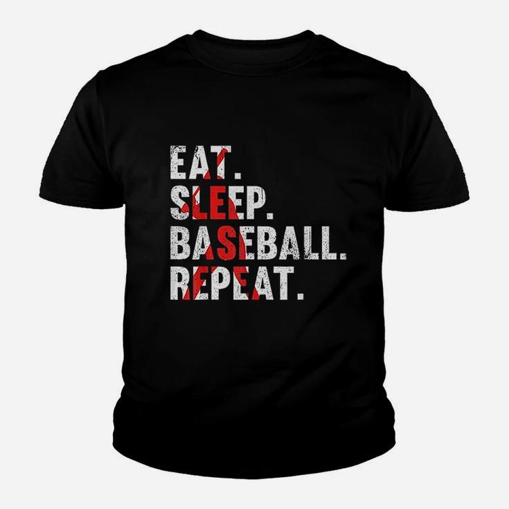 Eat Sleep Baseball Repeat Youth T-shirt