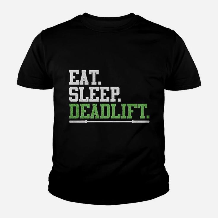 Eat Sleep Deadlift Workout Gym Youth T-shirt