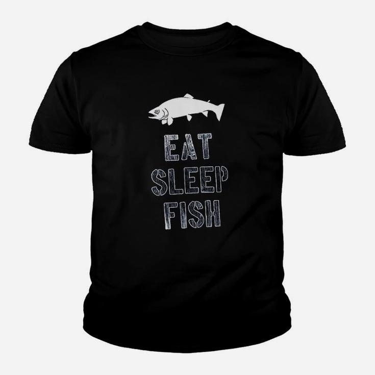 Eat Sleep Fish Funny Fishing Lover Gift For Dad Youth T-shirt