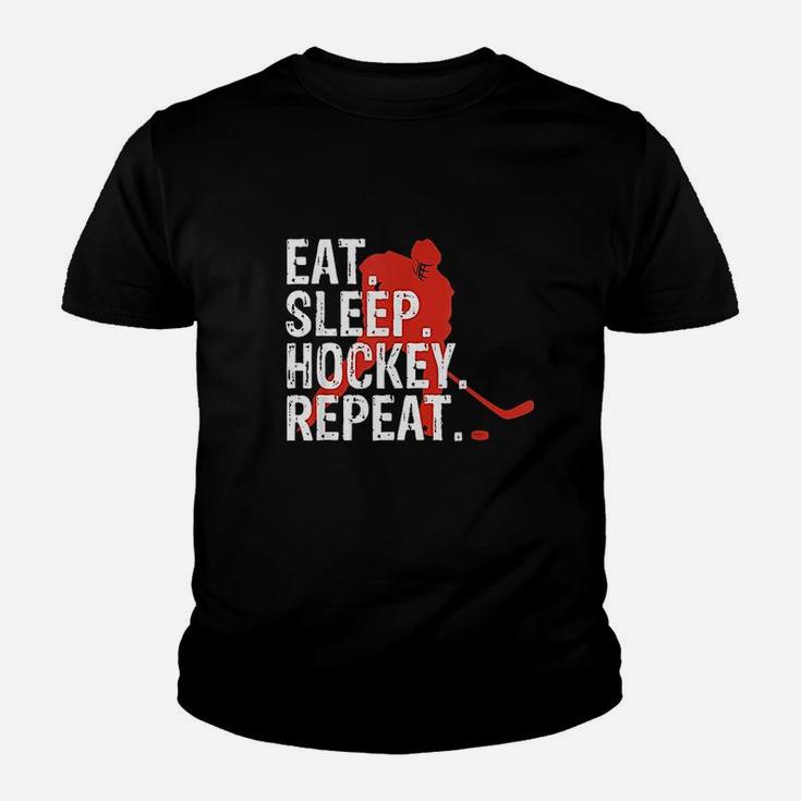 Eat Sleep Hockey Repeat Youth T-shirt