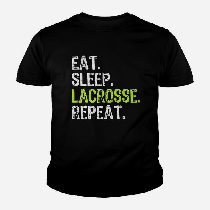 Eat Sleep Lacrosse Repeat Player Lax Funny Cool Gift Youth T-shirt