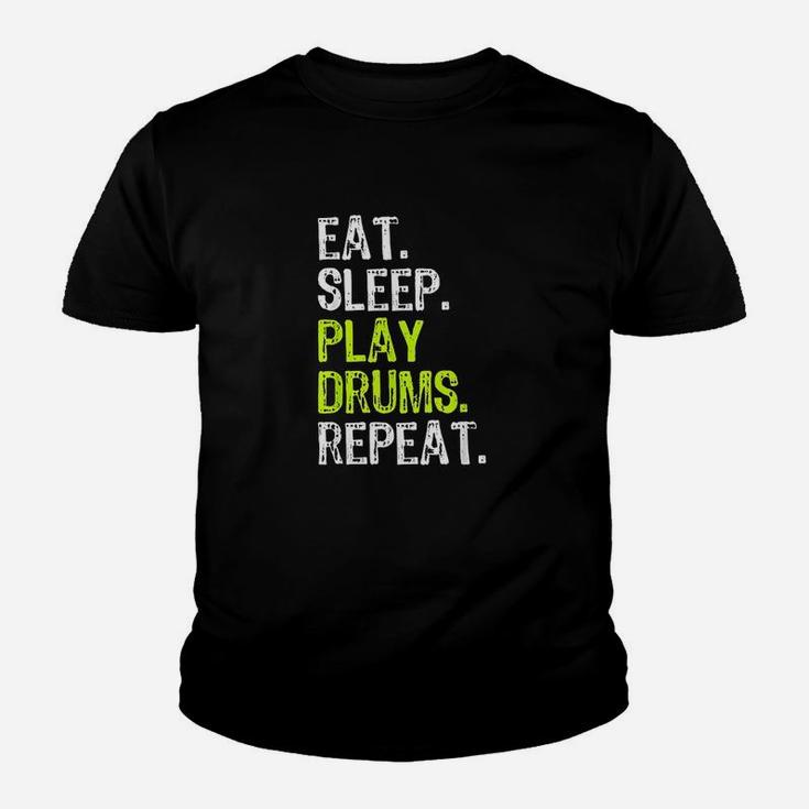 Eat Sleep Play Drums Repeat Drummer Gift Youth T-shirt