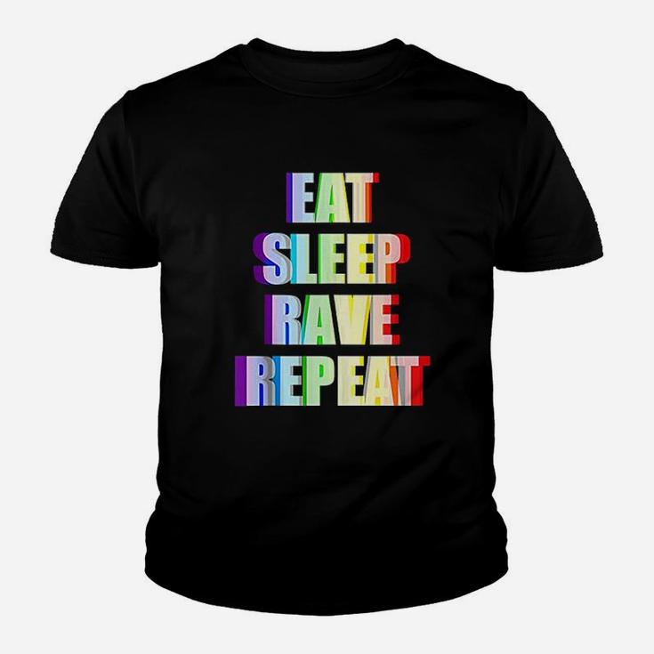 Eat Sleep Rave Repeat Raver Youth T-shirt