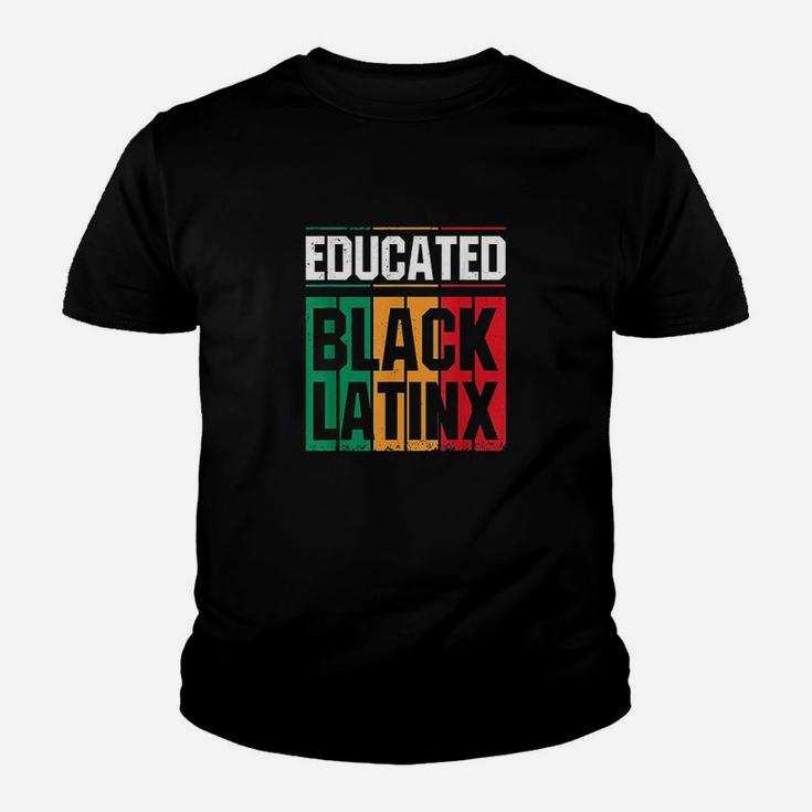 Educated Black Latinx Afro Latina Pride Gift Youth T-shirt