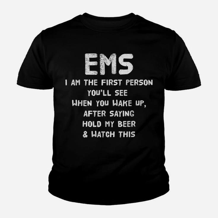 Ems Funny Definition Noun Emt Humor T Shirt Youth T-shirt