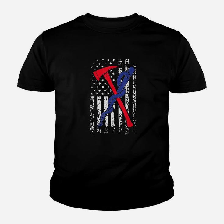 Emt Firefighter Firefighter Ems Usa Flag Gift Youth T-shirt