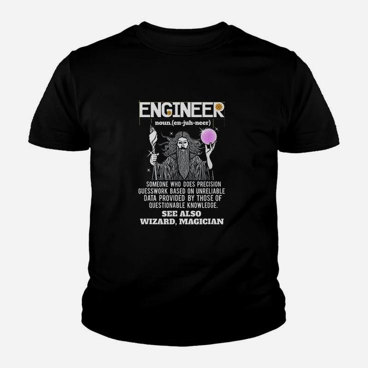 Engineer Funny Mechanical Civil Engineering Wizard Youth T-shirt