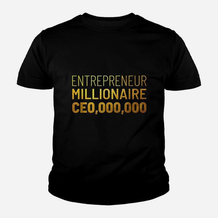 Entrepreneur Millionaire Ceo000000 Youth T-shirt