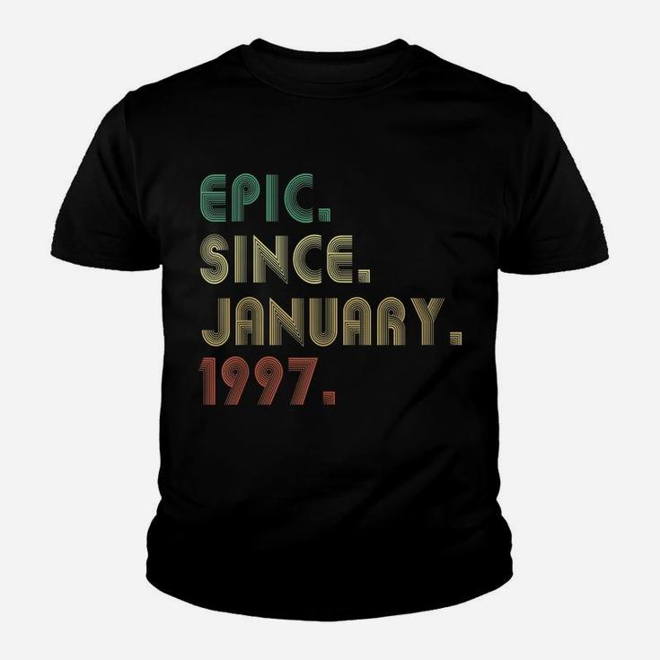 Epic Since January 1997 25Th Birthday Gifts 25 Years Old Youth T-shirt