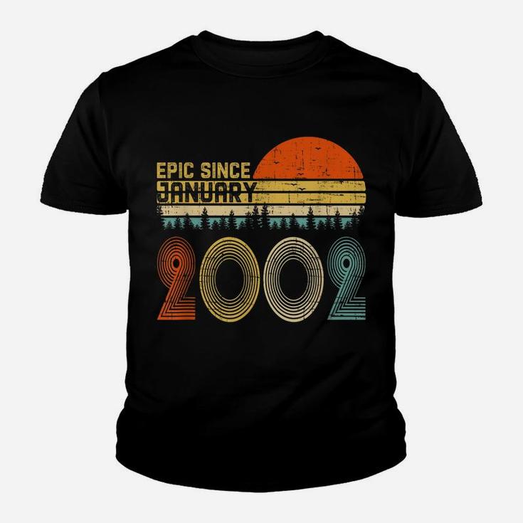 Epic Since January 2002 18Th Birthday Gift 18 Years Old Youth T-shirt