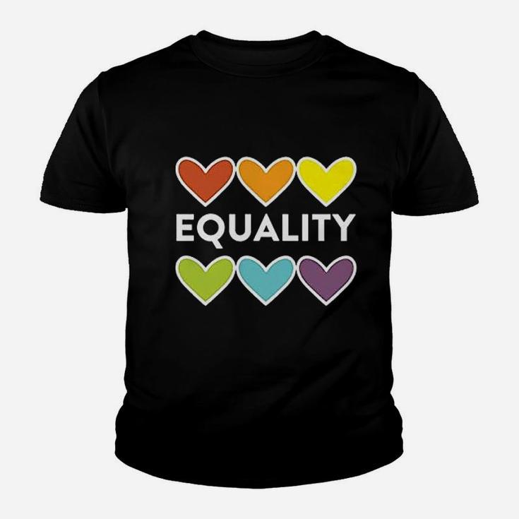 Equality Colorful Heart Youth T-shirt
