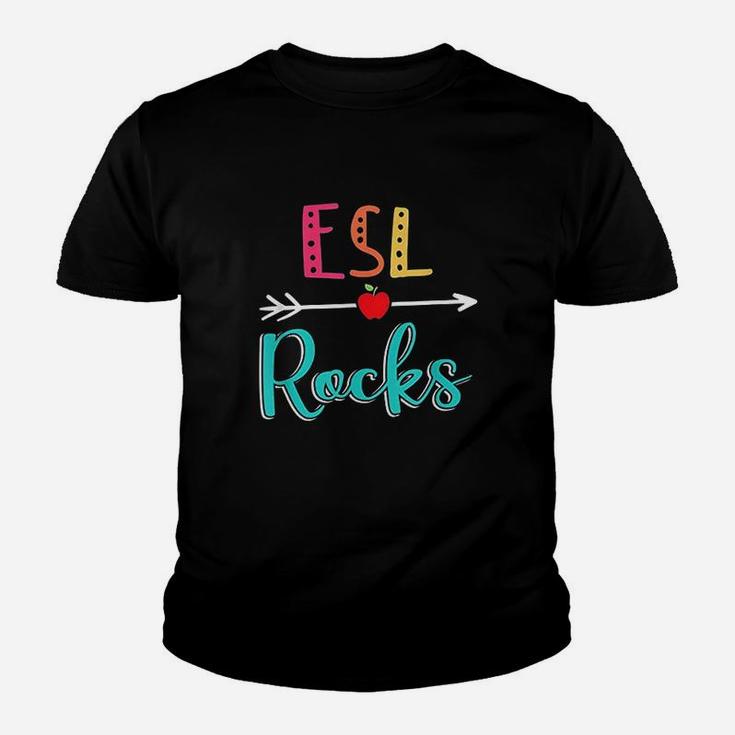 Esl Rocks Teacher Back To School Youth T-shirt