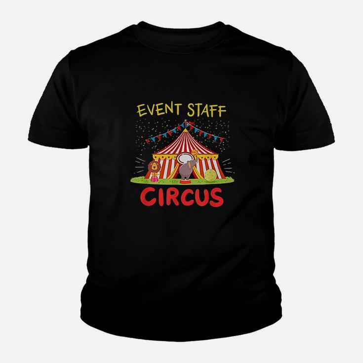 Event Staff Circus Tent Elephant And Lion Youth T-shirt