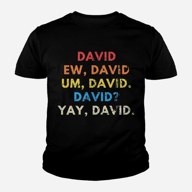Ew David Men Funny Vintage Retro Distressed Women Gift Youth T-shirt