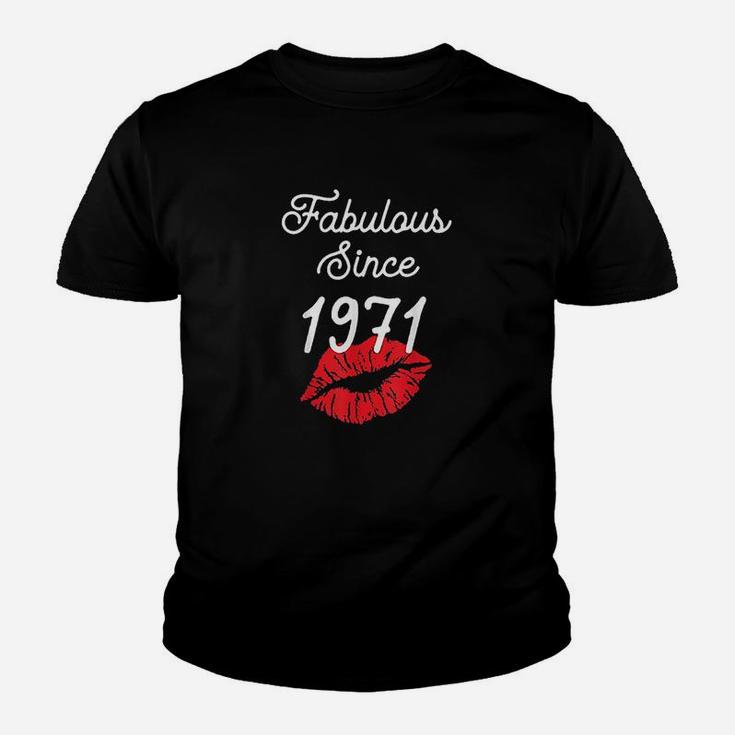 Fabulous Since 1971 Chapter Funny Birthday Gift Youth T-shirt