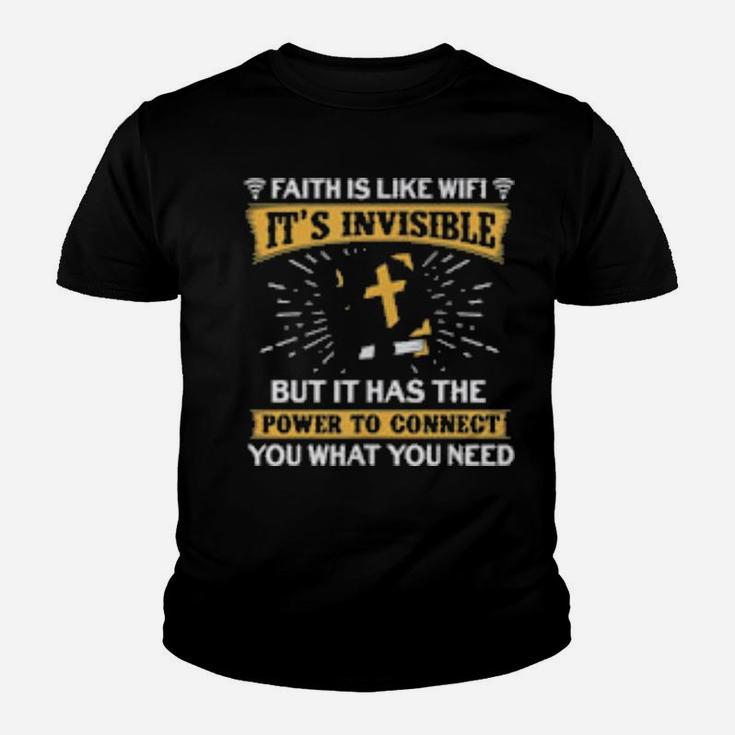 Faith Is Like Wifi Christian Saying Pastoral Youth T-shirt
