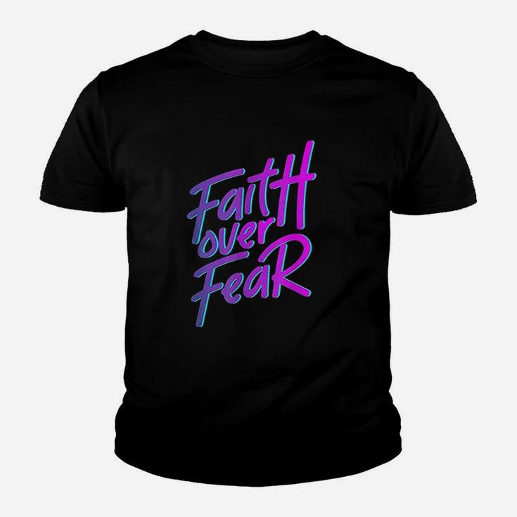 Faith Over Fear 90S Style Christian Youth T-shirt