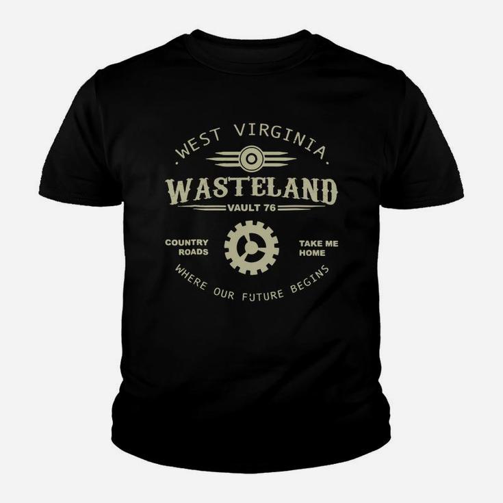 Fall Out 76 West Virginia Wasteland Country Roads Youth T-shirt