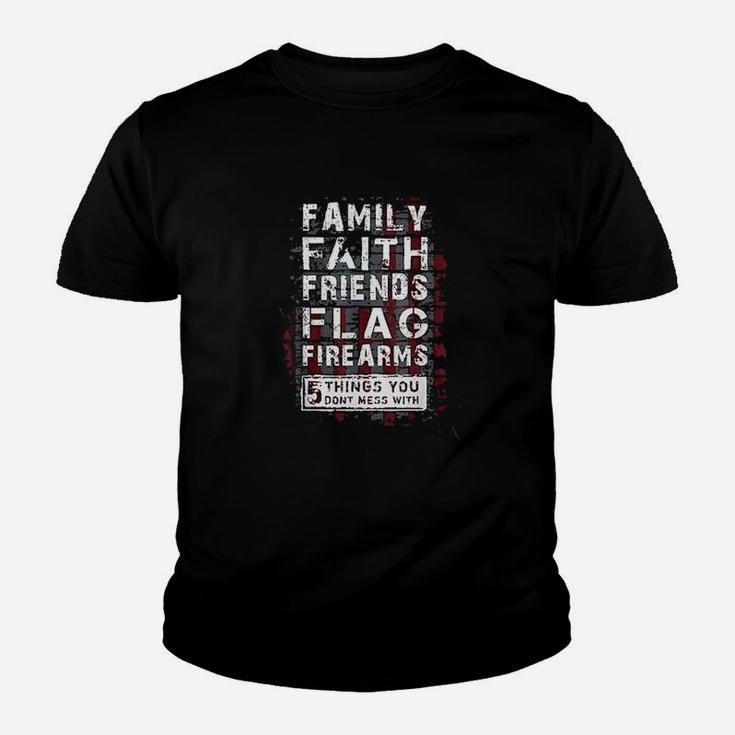 Family Faith Friends Flag Youth T-shirt