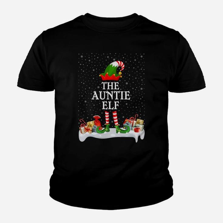 Family Matching Group Christmas The Auntie Elf Youth T-shirt