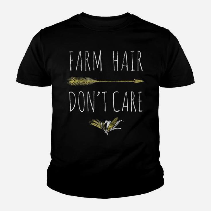 Farm Hair Don't Care Tee Farmers Women Christmas Gift Youth T-shirt