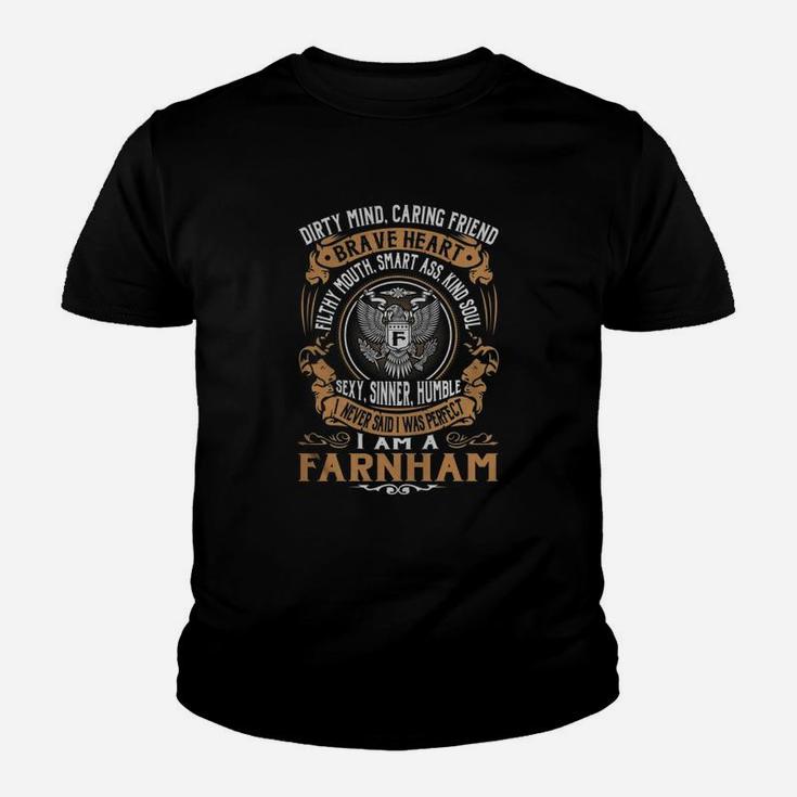 Farnham Last Name, Surname Tshirt Youth T-shirt