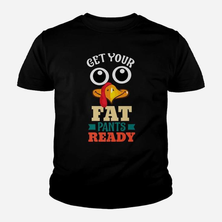 Fat Pants Ready Turkey Thanksgiving Matching Family Pajama Youth T-shirt