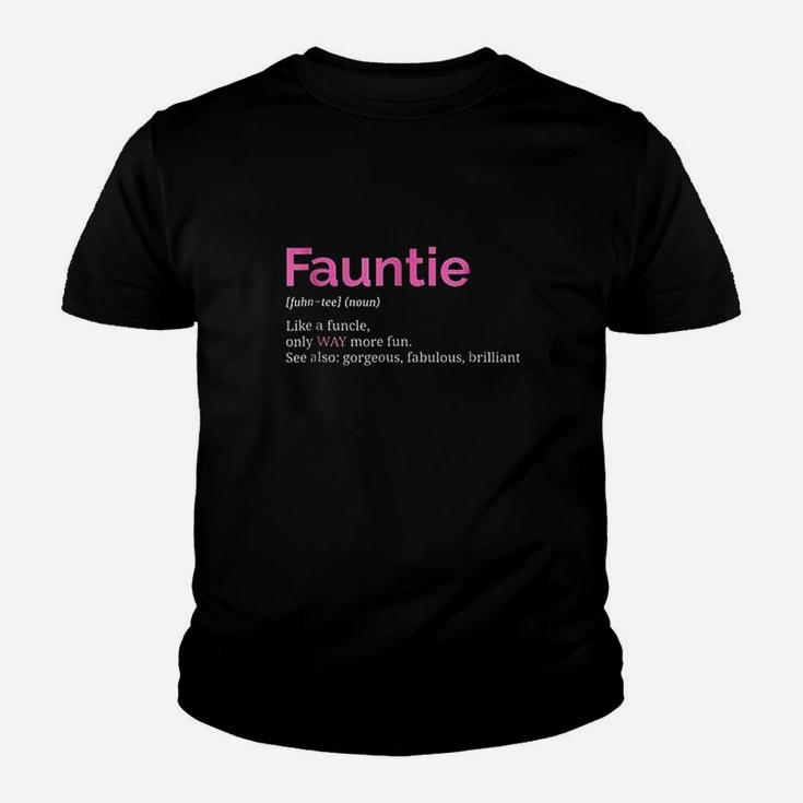 Fauntie Auntie Funny Aunt Gift Favorite Youth T-shirt