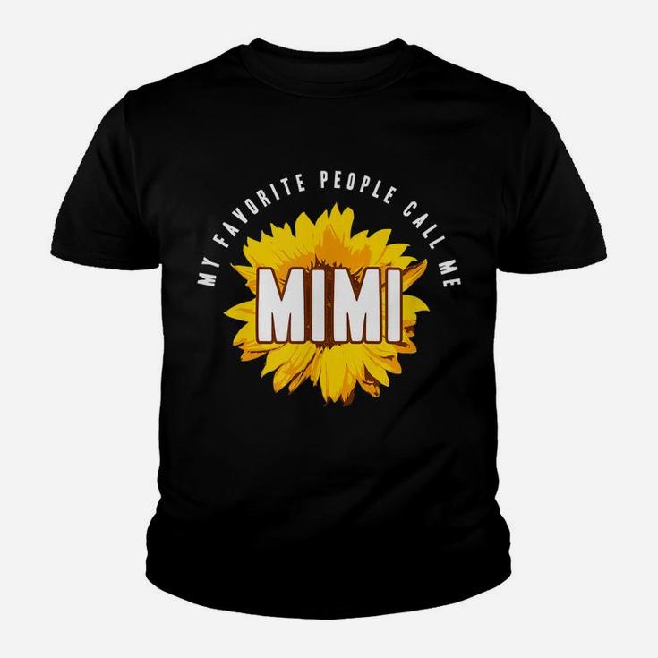 Favorite People Call Me Mimi Shirt Sunflower Gift Youth T-shirt