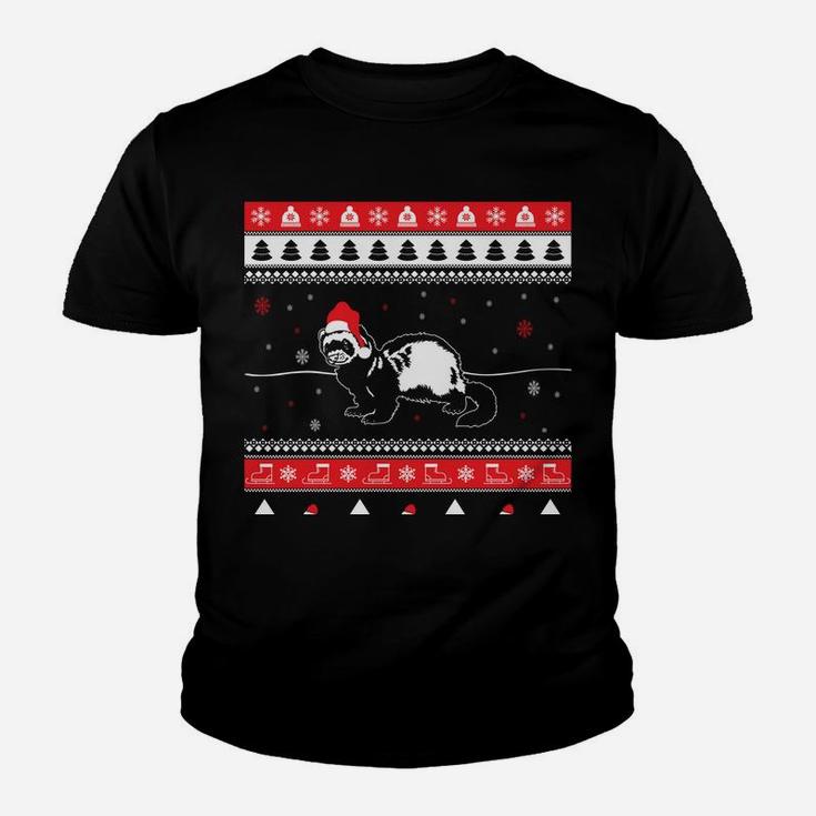 Ferret Funny Pet Ugly Christmas Gift Sweatshirt Youth T-shirt