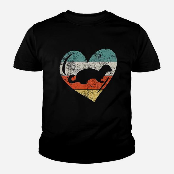 Ferret Love Heart Youth T-shirt