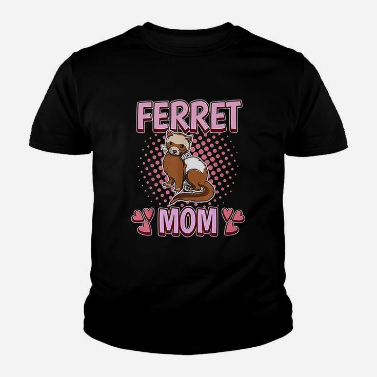 Ferret Mom Mommy Mothers Day Ferret Youth T-shirt