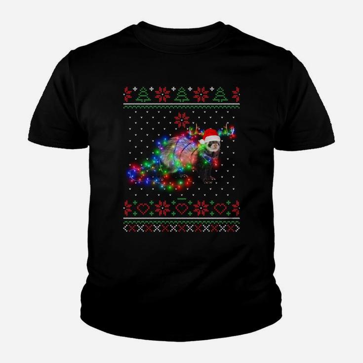 Ferrets Animal Ugly Sweater Christmas Puppy Animal Lover Sweatshirt Youth T-shirt