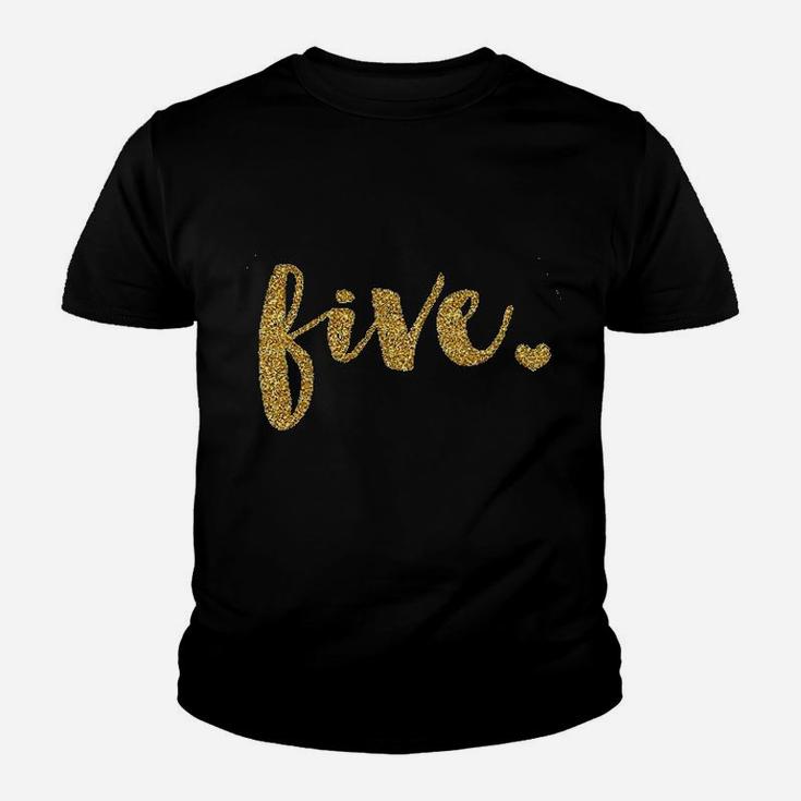 Fifth Birthday Five Year Old Youth T-shirt