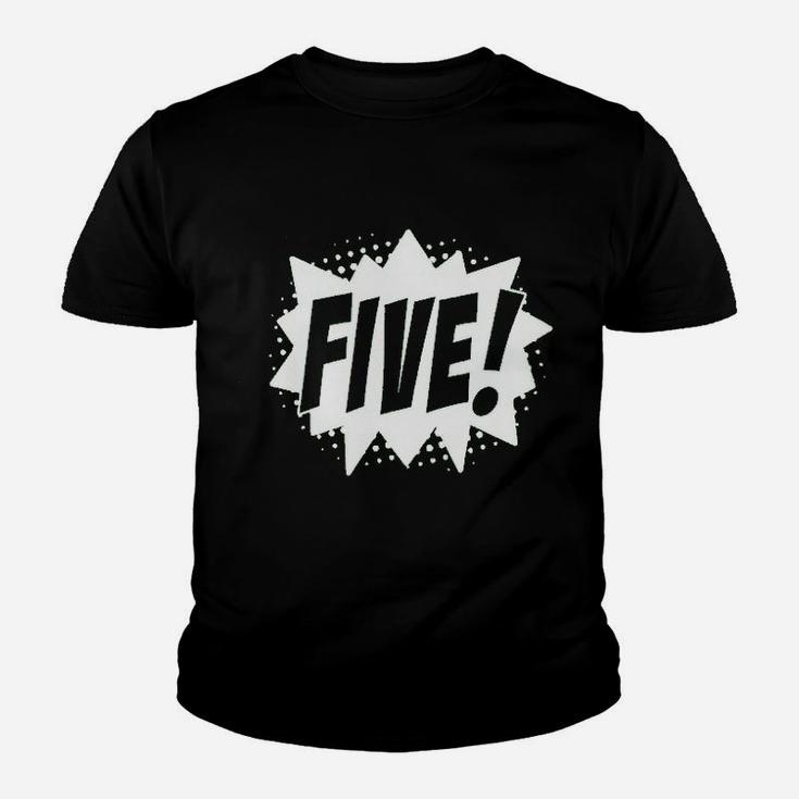 Fifth Birthday Five Youth T-shirt