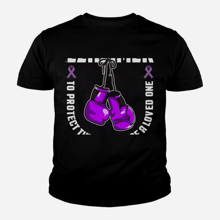 Fight Against Alzheimers For Loved Ones Design Youth T-shirt
