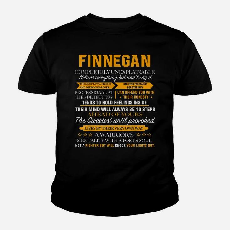 Finnegan Completely Unexplainable Name Shirt Front Print 1Ka Youth T-shirt