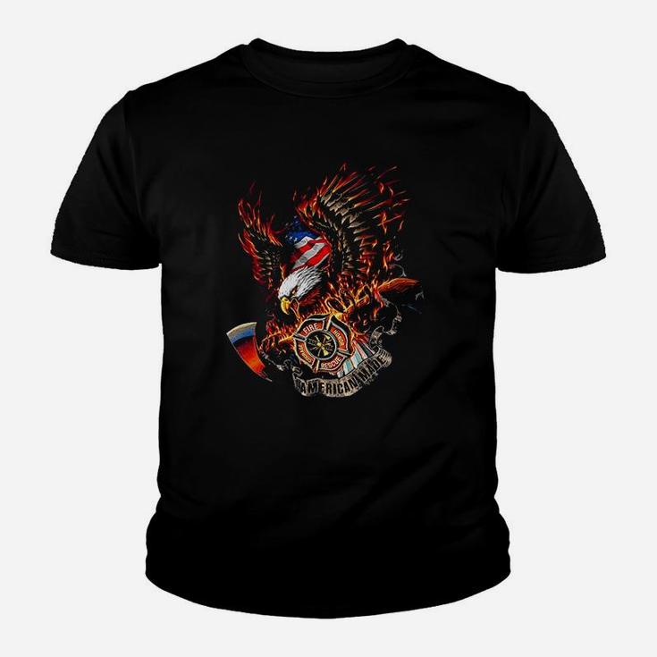 Firefighter Fear No Evil Dragon Youth T-shirt