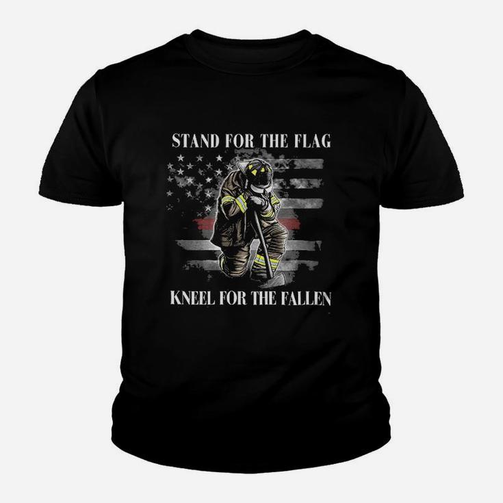 Firefighter Firefighter |Stand For The Flag Kneel For The Fallen Youth T-shirt
