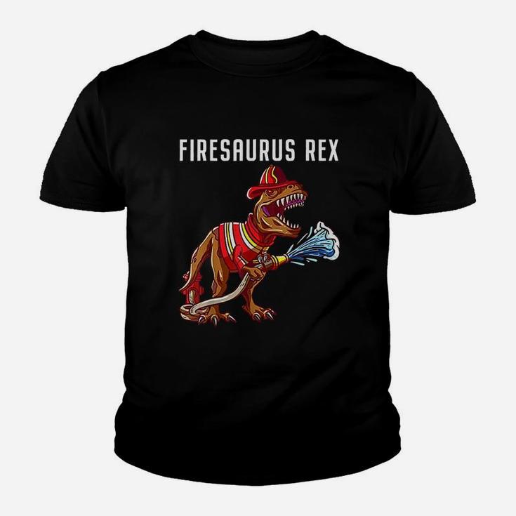 Firefighter T Rex Dinosaur Youth T-shirt