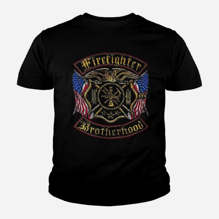 Firefighterelite Breed Fire Fighter Forged In Stee Youth T-shirt