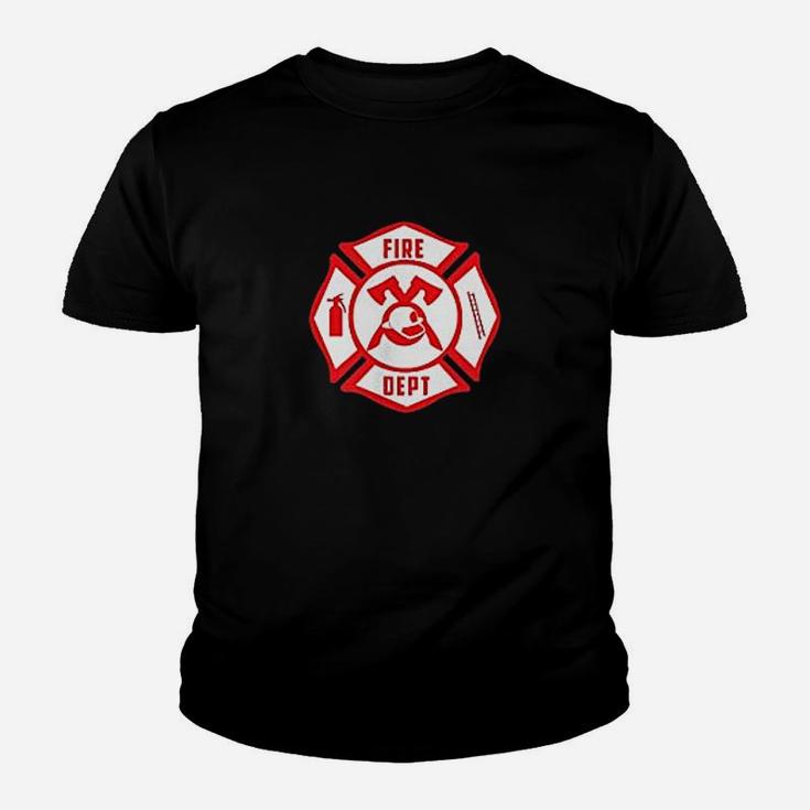 Firefighters Emblem Courage Rescue Maltese Cross Gift Youth T-shirt