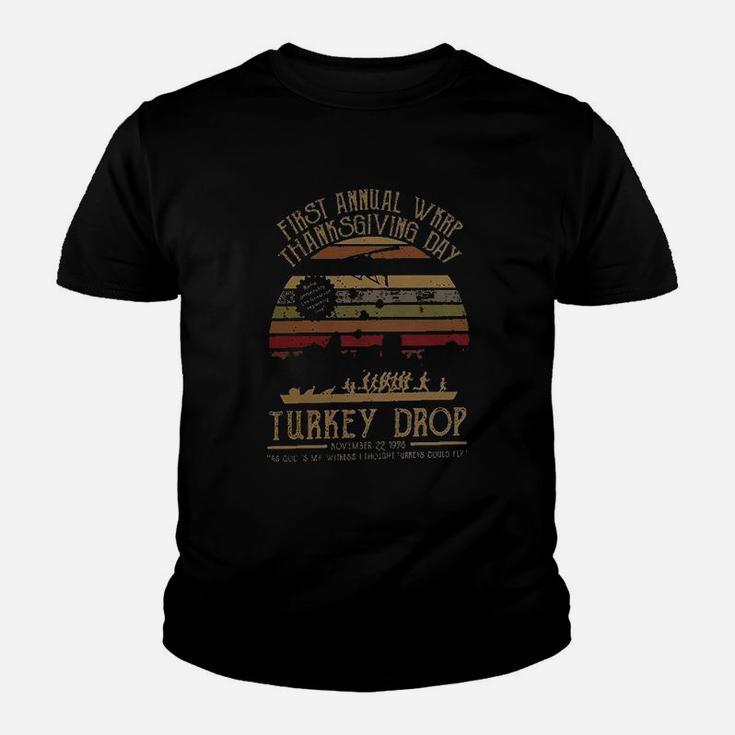 First Annual Wkrp Thanksgiving Day Turkey Drop Youth T-shirt
