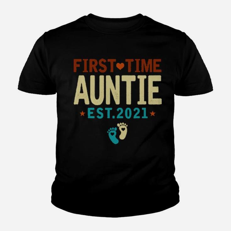 First Time Auntie  Pregnancy Announcement Youth T-shirt