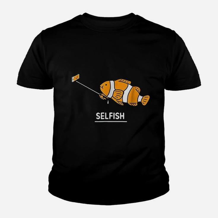 Fish Selfie Selfish Youth T-shirt