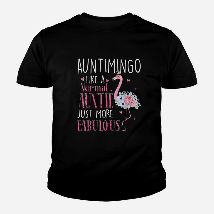 Flamingo Auntimingo Like A Normal Auntie Youth T-shirt