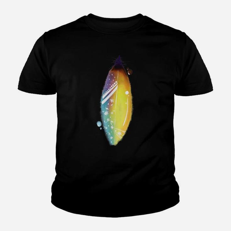 Floral Feather For Spring & Summer - Surf Beach Graphic Youth T-shirt