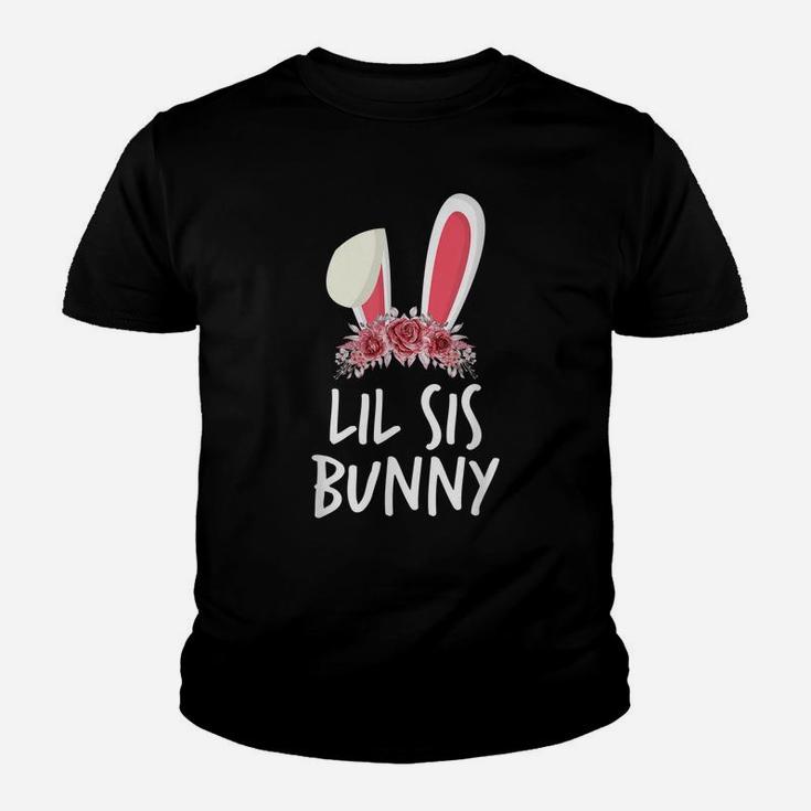 Flower Lil Sis Bunny Ears Easter Matching Outfits Family Youth T-shirt
