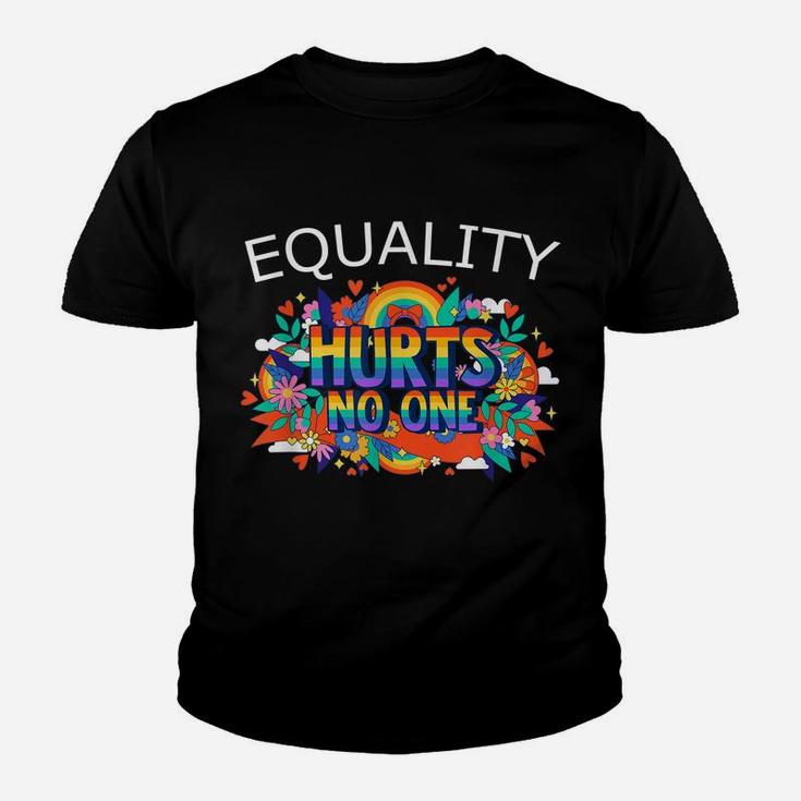 Flower Rainbow Gay Pride Equality Hurts No One Lgbtq Lover Youth T-shirt